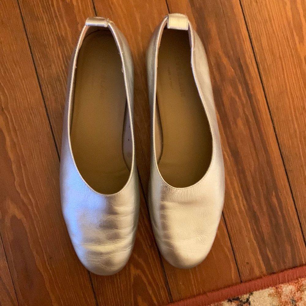 Everlane The Italian Leather Day Glove Silver